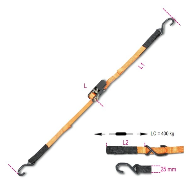 Vendita online Cricchetto con ganci da 5 mt. art.8188CG2